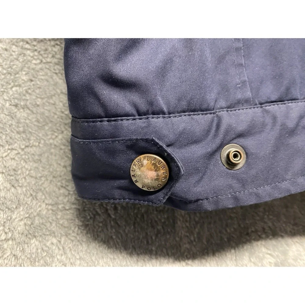 Polo Ralph Lauren Navy Vintage Fleece Lined Jacket Men's Size Large